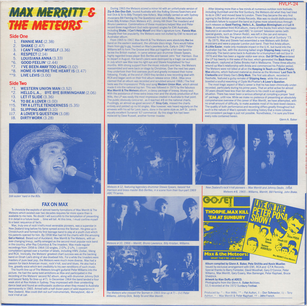 Max Merritt & The Meteors - 17 Trax Of Max!
