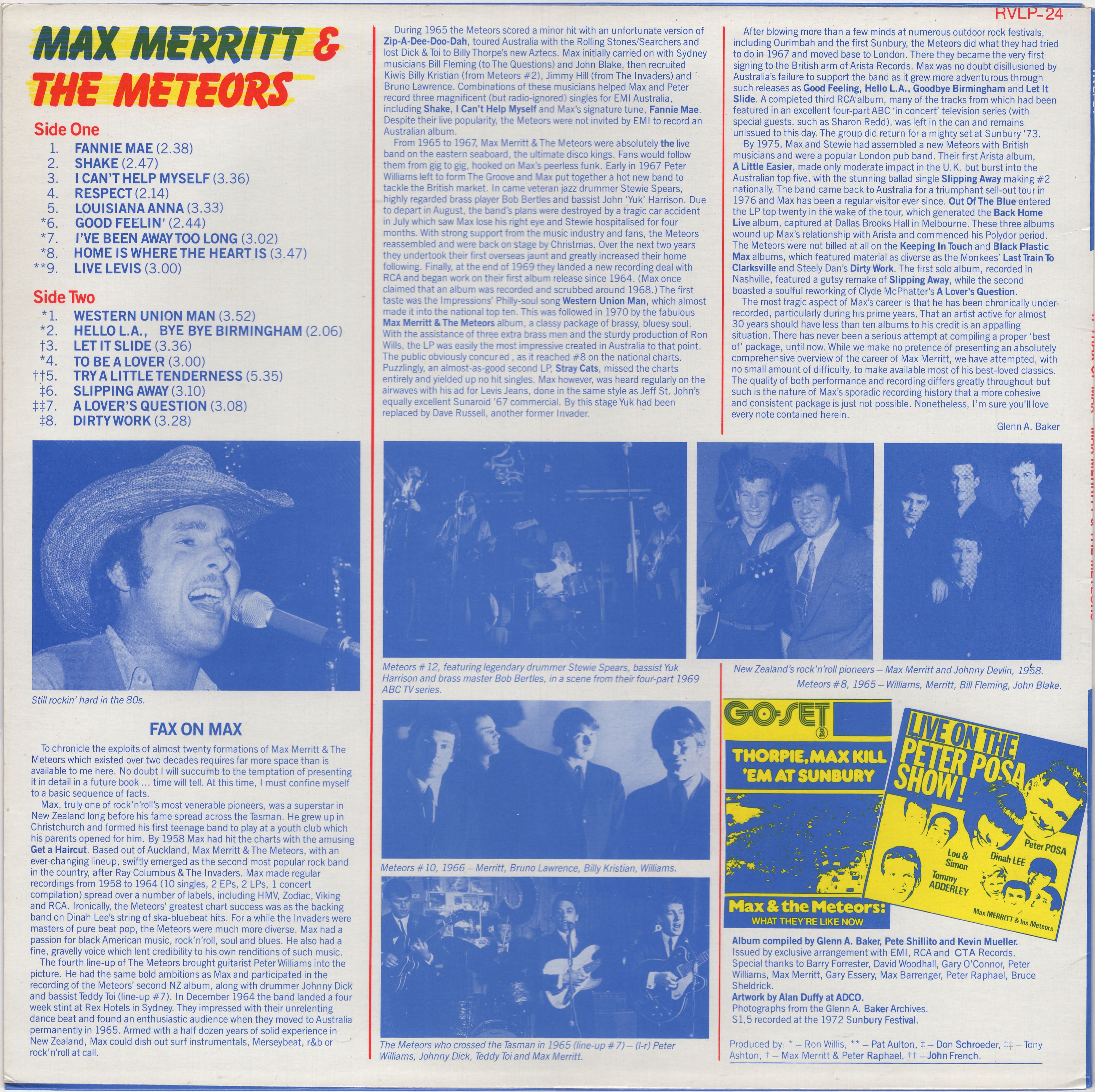 Max Merritt & The Meteors - 17 Trax Of Max!
