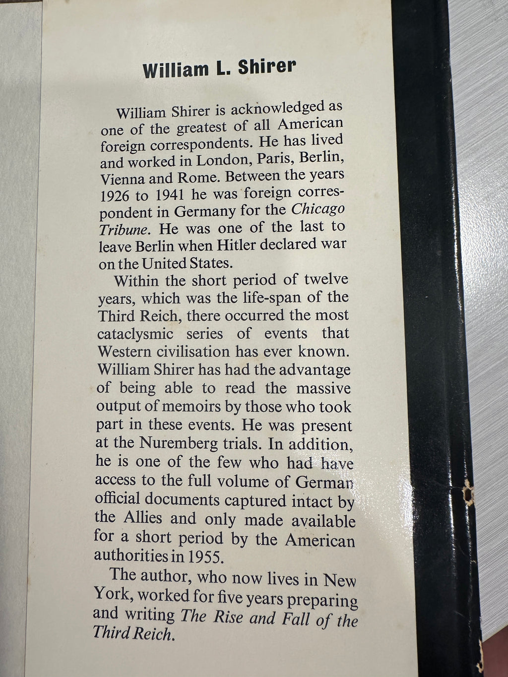 The Rise And Fall Of The Third Reich; A History Of Nazi Germany - William L. Shirer