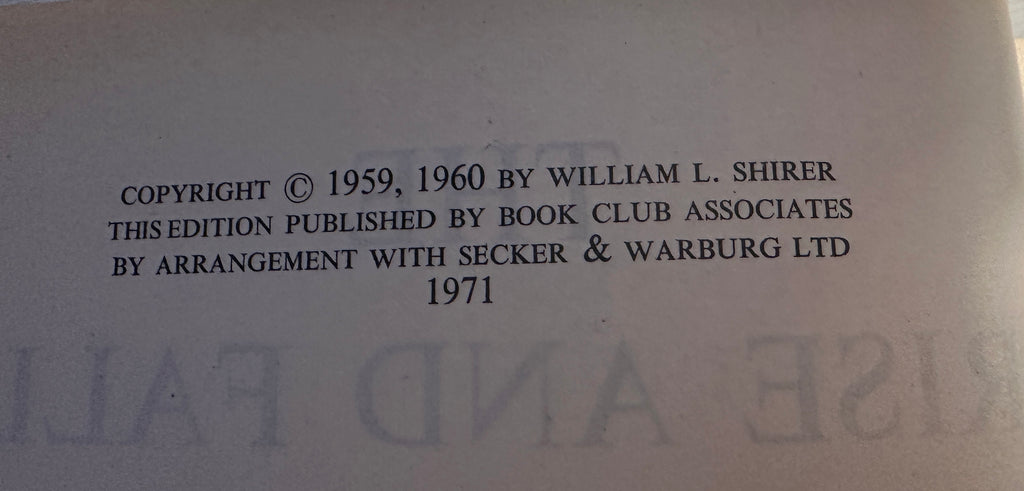 The Rise And Fall Of The Third Reich; A History Of Nazi Germany - William L. Shirer