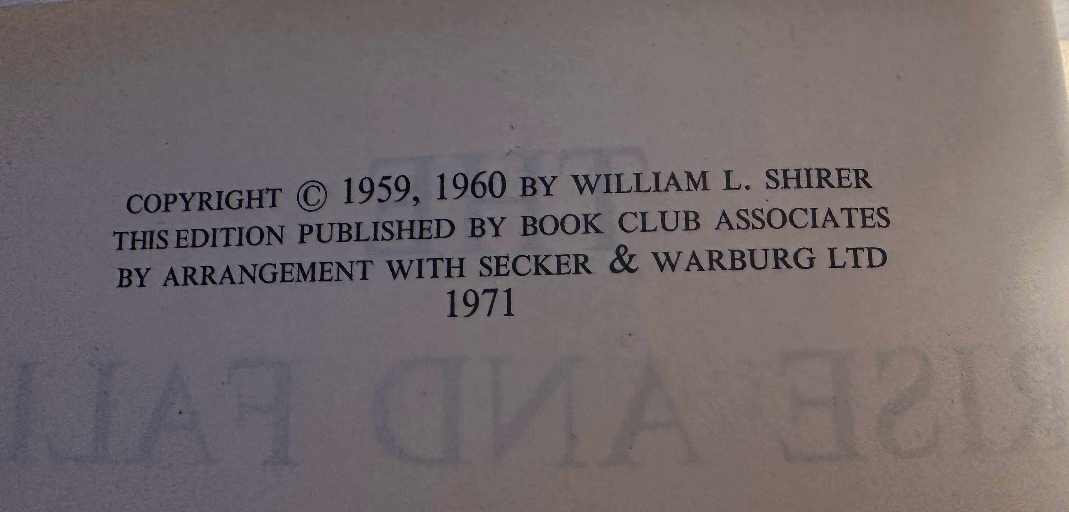 The Rise And Fall Of The Third Reich; A History Of Nazi Germany - William L. Shirer