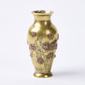 Japanese Meiji period Engraved Mixed Metal Vase