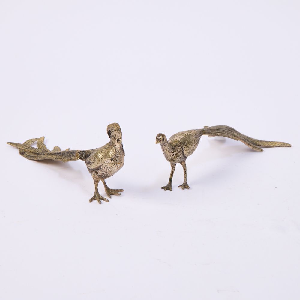 Pair Of Cast Pheasants