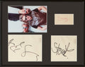 Framed set of Police Autographs and Promo Photo