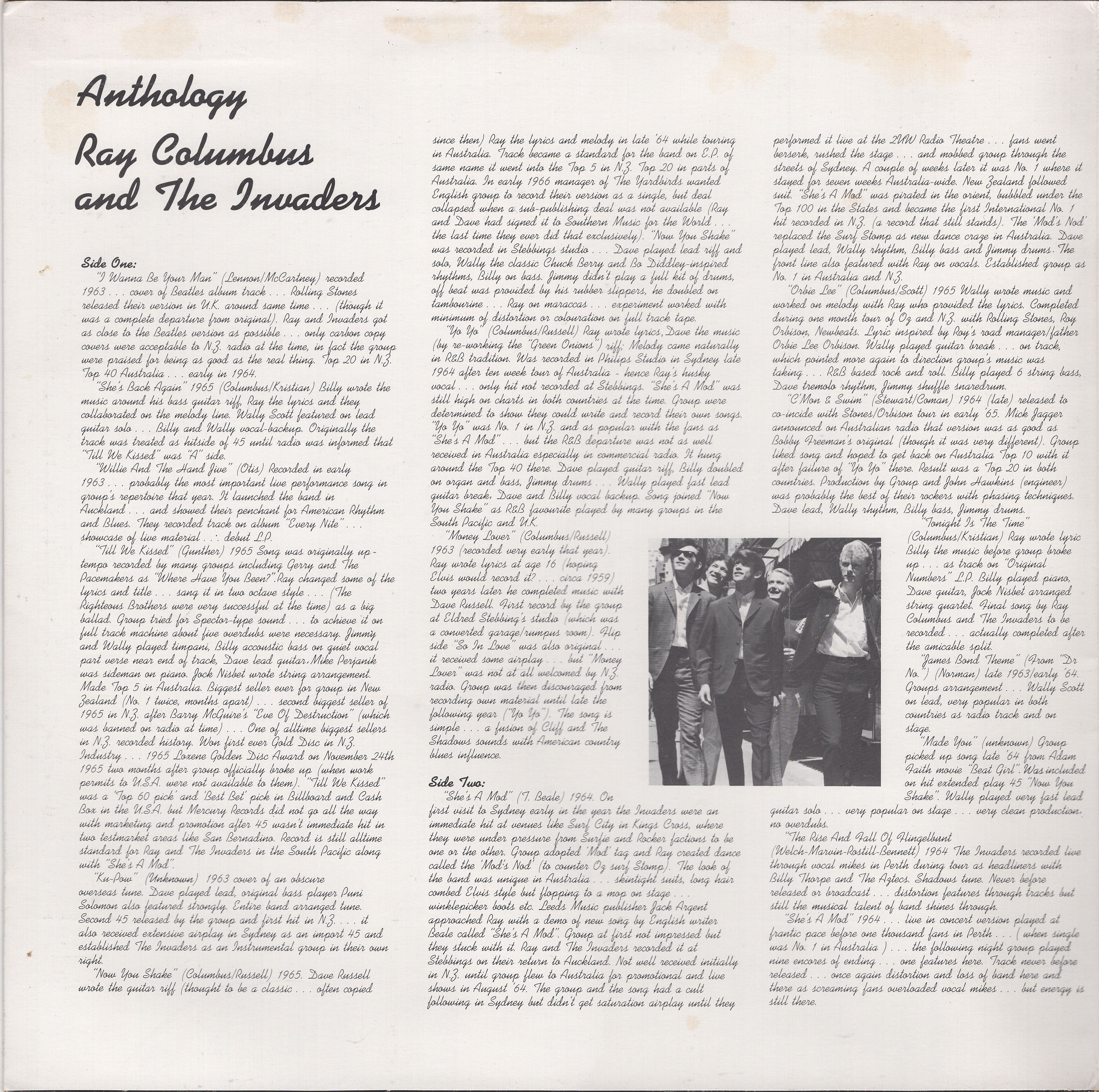 Ray Columbus & The Invaders – Anthology
