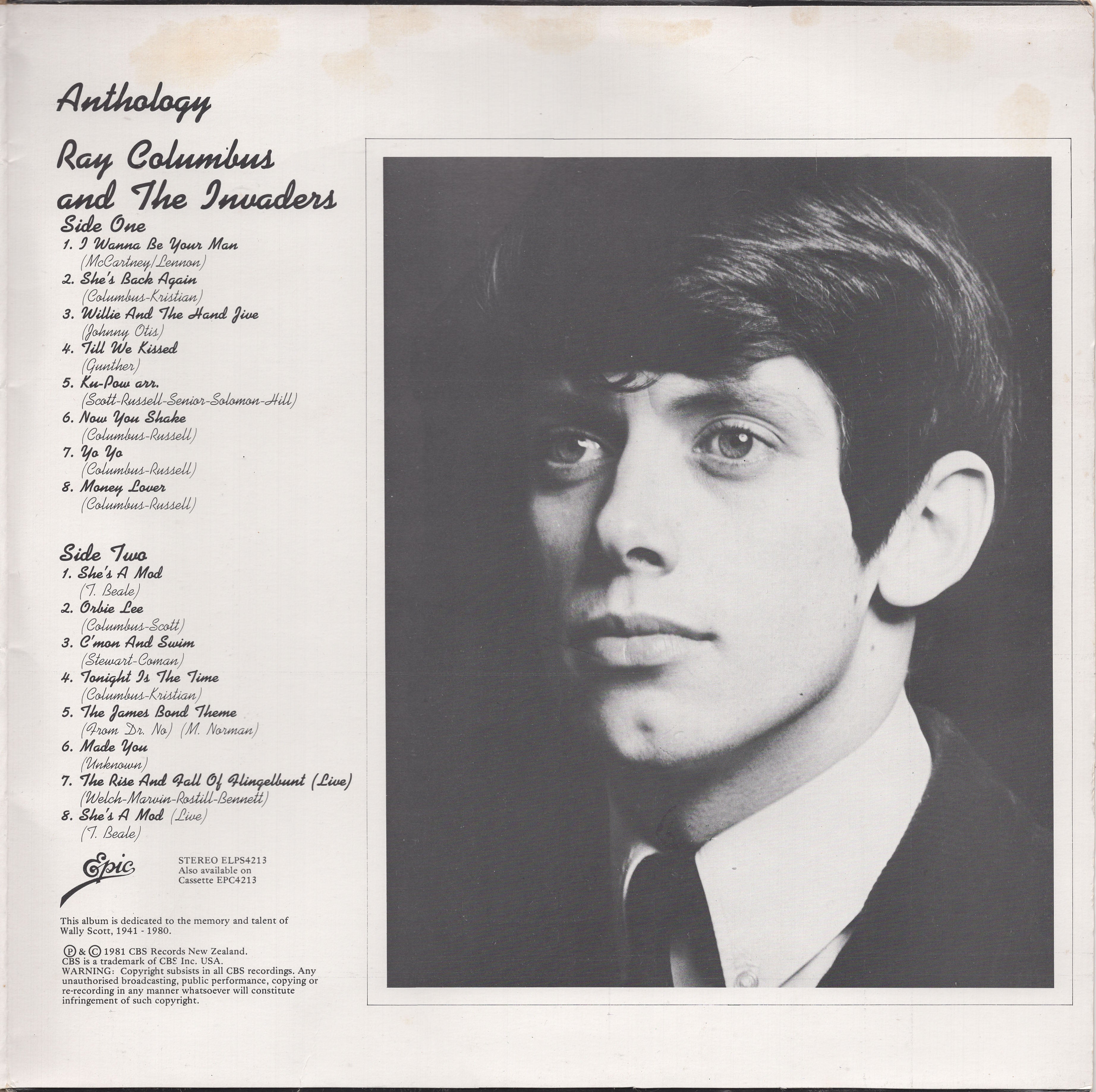 Ray Columbus & The Invaders – Anthology