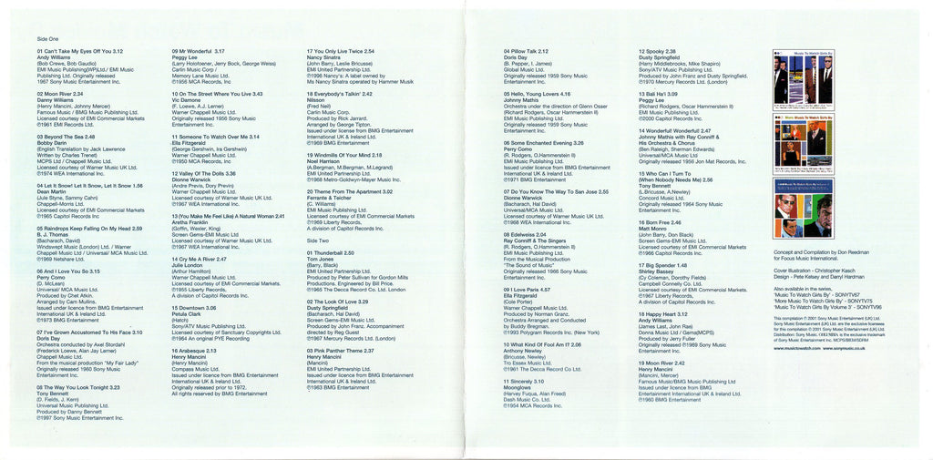 Various Artists - Music To Watch Movies By