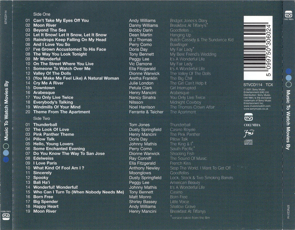 Various Artists - Music To Watch Movies By
